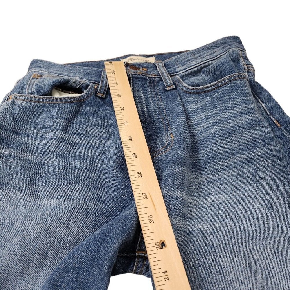 Madewell Mom Jeans 25 Womens Blue High Rise Medium Wash Denim AA585 - Picture 15 of 15